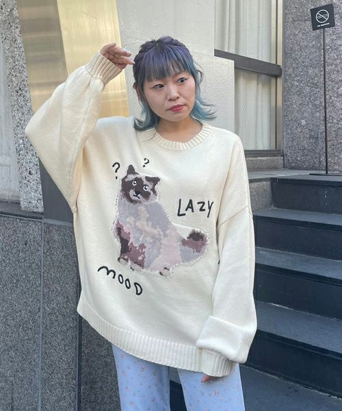 LAZY MOOD CAT KNIT | Candy Stripper（キャンディ ストリッパー