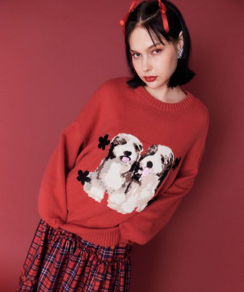 TWIN PUPPIES KNIT | Candy Stripper（キャンディ ストリッパー）｜オフィシャル通販サイトCANDY STORE