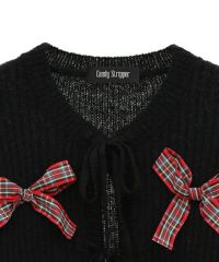 FANCY RIBBON KNIT CARDIGAN | Candy Stripper（キャンディ
