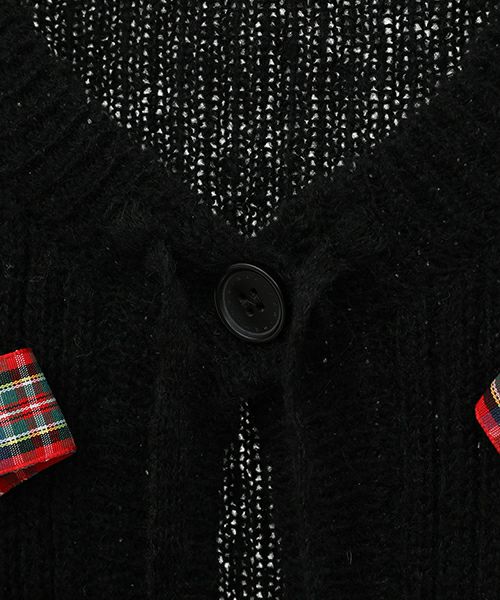 FANCY RIBBON KNIT CARDIGAN | Candy Stripper（キャンディ