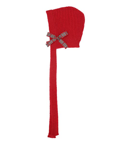 FANCY RIBBON HOOD BEANIE | Candy Stripper（キャンディ
