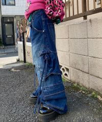 STAR POCKET DENIM PANTS | Candy Stripper（キャンディ