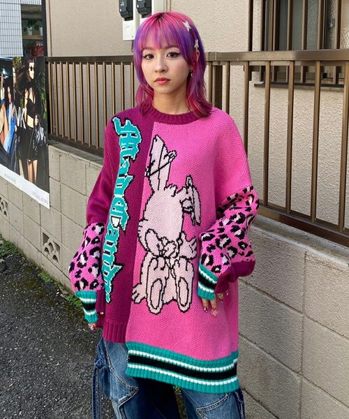 MAD CANDY CRAZY PATTERN KNIT | Candy Stripper（キャンディ