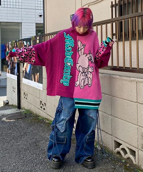 MAD CANDY CRAZY PATTERN KNIT | Candy Stripper（キャンディ