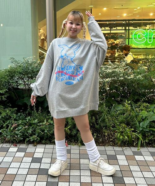CANDYS BUNNY SWEAT ONE-PIECE | Candy Stripper（キャンディ
