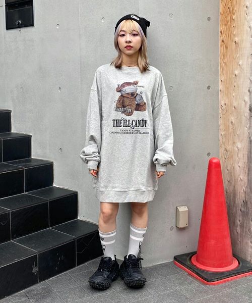 THE ILL CANDY SWEAT ONE-PIECE | Candy Stripper（キャンディ  