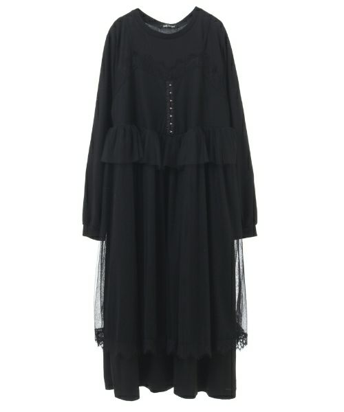 tulle no sleeve one-piece | Acka.｜ エーシーケーエー｜公式