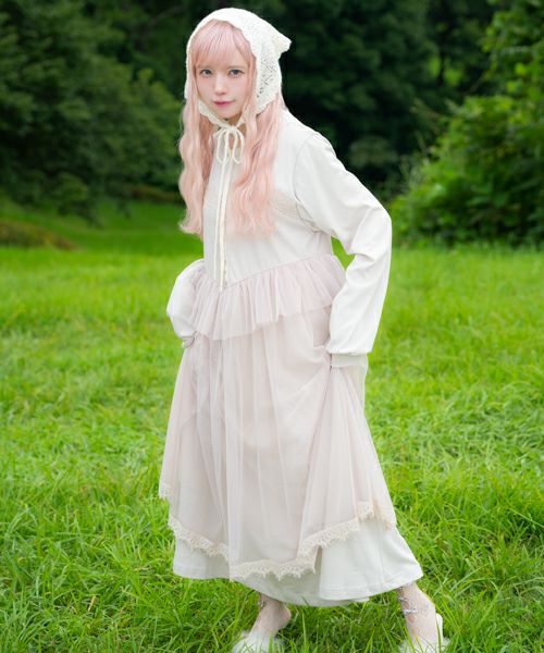 tulle no sleeve one-piece | Acka.｜ エーシーケーエー｜公式