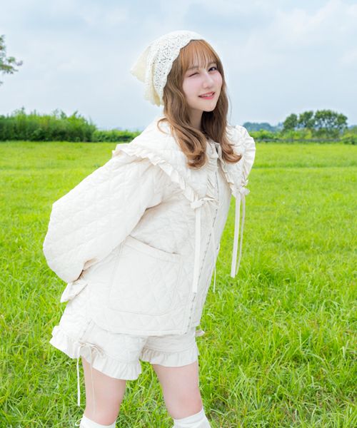 Candy Stripper 益若つばさ SAIL OR SHORT SWEAT 益若つばさ】PRECIOUS QUIL TING SHORTS | Candy Stripper
