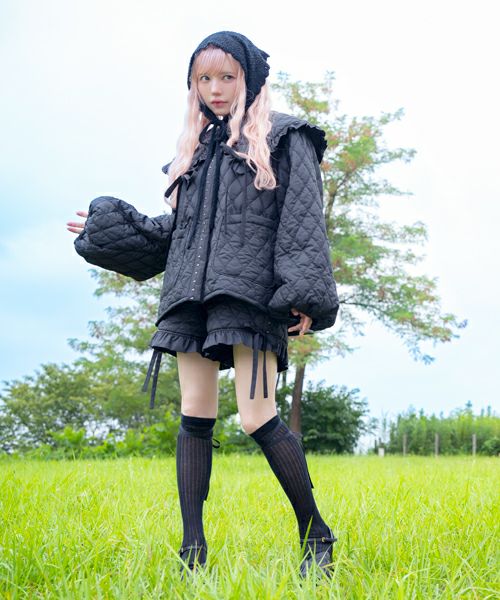 Candy Stripper 益若つばさ SAIL OR SHORT SWEAT 益若つばさ】PRECIOUS QUIL TING SHORTS | Candy Stripper