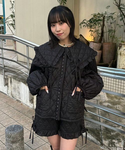 益若つばさ】PRECIOUS QUIL TING SHORTS | Candy Stripper