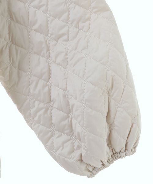 益若つばさ】FRILL COLLAR PRECIOUS QUIL TING JACKET | Candy