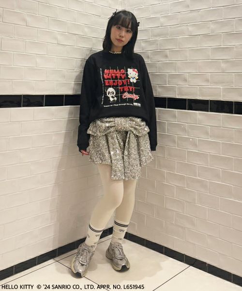 キャンディストリッパー×ハローキティ、アップリケ刺繍の
