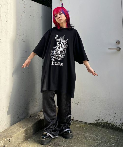 TOKYO CANDY PEPE ＆ TIGER BIG TEE | Candy Stripper