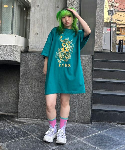 TOKYO CANDY PEPE ＆ TIGER BIG TEE | Candy Stripper