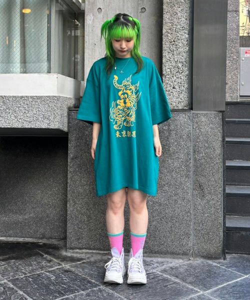 TOKYO CANDY PEPE ＆ TIGER BIG TEE | Candy Stripper