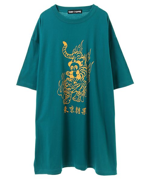 TOKYO CANDY PEPE ＆ TIGER BIG TEE | Candy Stripper