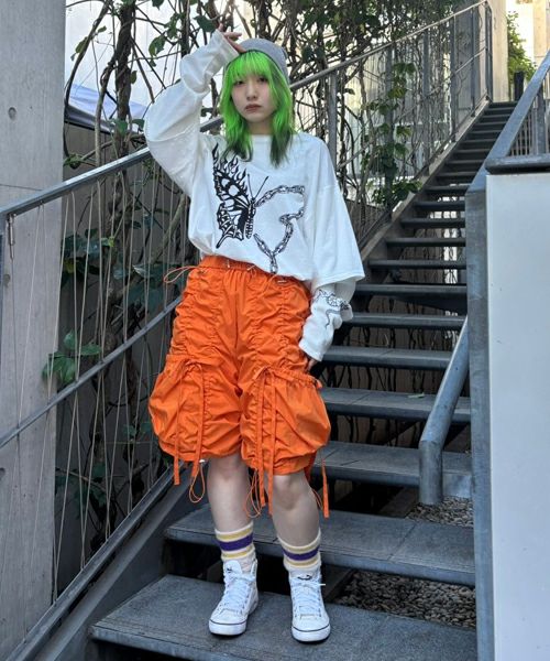 DRAWSTRING HALF PANTS | Candy Stripper（キャンディ