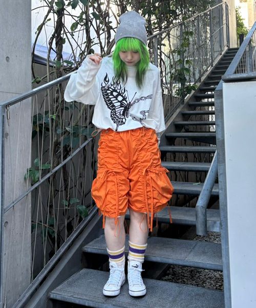 DRAWSTRING HALF PANTS | Candy Stripper（キャンディ ストリッパー