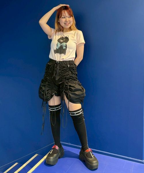 DRAWSTRING HALF PANTS | Candy Stripper（キャンディ
