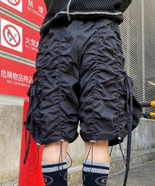 新品candy stripper DRAW STRING HALF パンツ