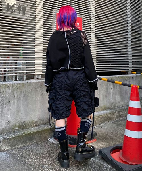 DRAWSTRING HALF PANTS | Candy Stripper（キャンディ