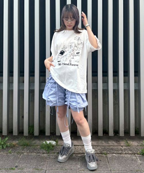 DRAWSTRING HALF PANTS | Candy Stripper（キャンディ