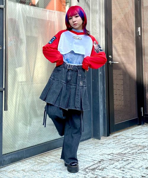キャンディストリッパー SAUCY LACE UP MINI SKIRT PLEATED MINI SKIRT ＆ LEG WARMERS | Candy Stripper