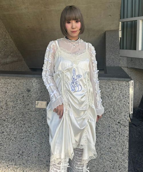 RHINESTONE BUNNY LINGERIE DRESS | Candy Stripper（キャンディ 