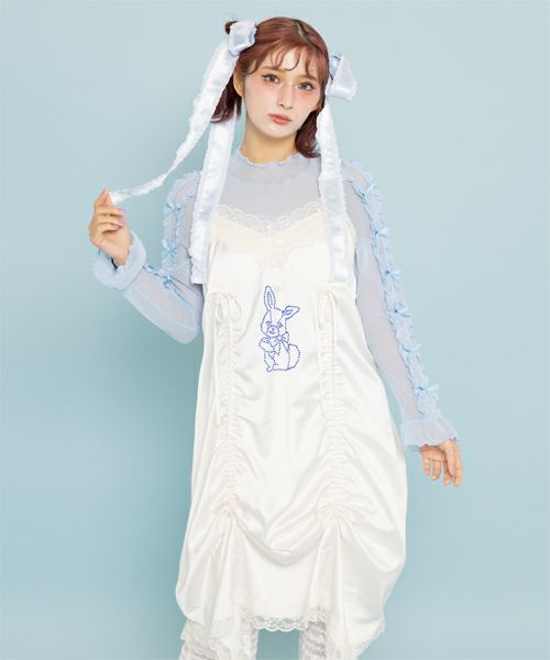 RHINESTONE BUNNY LINGERIE DRESS | Candy Stripper（キャンディ