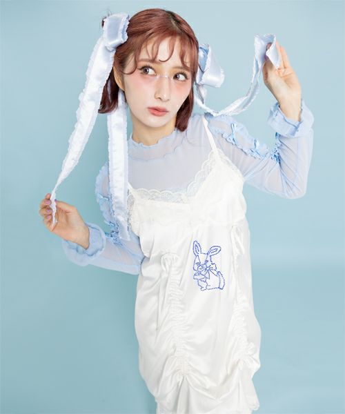 RHINESTONE BUNNY LINGERIE DRESS | Candy Stripper（キャンディ 