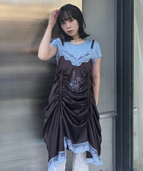 RHINESTONE BUNNY LINGERIE DRESS | Candy Stripper（キャンディ