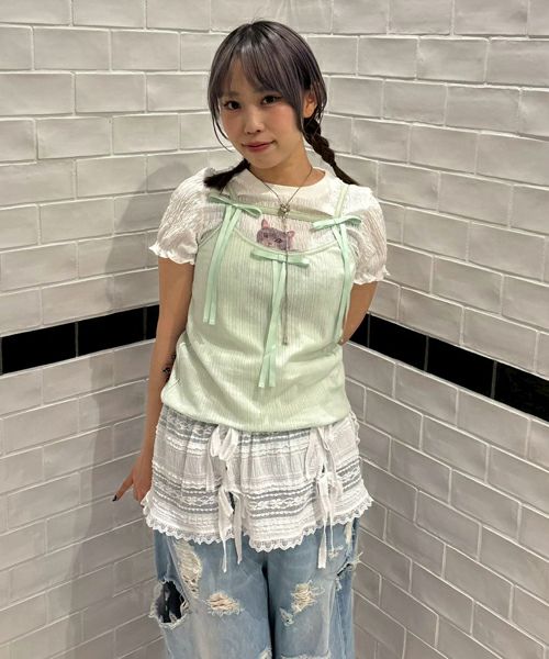 BABY RIBBON CAMISOLE | Candy Stripper（キャンディ