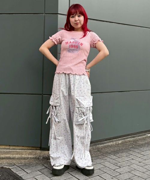 TINY FLOWER CARGO PANTS | Candy Stripper（キャンディ