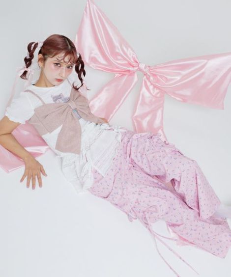 TINY FLOWER CARGO PANTS