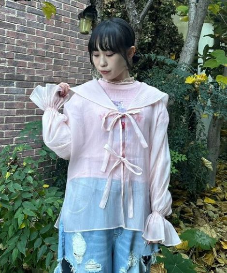 SHEER SAILOR BLOUSE