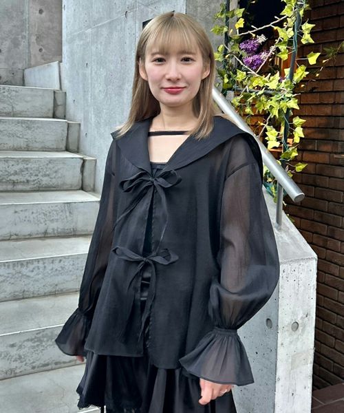 SHEER SAILOR BLOUSE | Candy Stripper（キャンディ