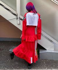 FRILL MESH JERSEY SKIRT | Candy Stripper（キャンディ