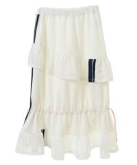 FRILL MESH JERSEY SKIRT | Candy Stripper（キャンディ