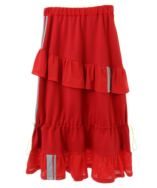 スカート CANDY STRIPPER MESH SWITCHED SKIRT FRILL MESH JERSEY SKIRT | Candy Stripper（キャンディ
