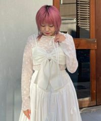candy stripper リボン シースルートップス RIBBON SHEER CHOKER TOPS | Candy Stripper（キャンディ
