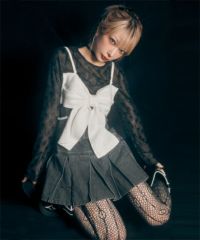 candy stripper リボン シースルートップス RIBBON SHEER CHOKER TOPS | Candy Stripper（キャンディ