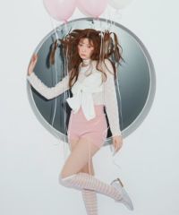 RIBBON SHEER CHOKER TOPS | Candy Stripper（キャンディ