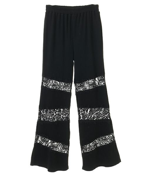 LACY PATCH WORK DROST パンツ LACY PATCH WORK DROST PANTS | Candy Stripper（キャンディ