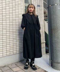 DEAR MINE BIG COLLAR DRESS | Candy Stripper（キャンディ