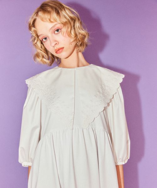 DEAR MINE BIG COLLAR DRESS | Candy Stripper（キャンディ
