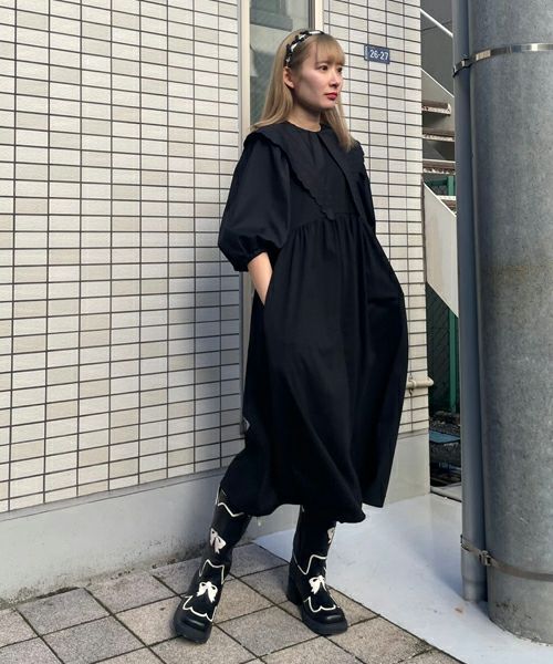 DEAR MINE BIG COLLAR DRESS | Candy Stripper（キャンディ