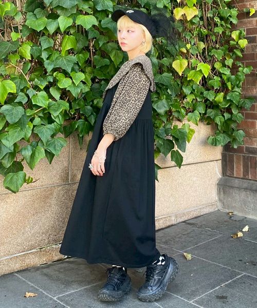 DEAR MINE BIG COLLAR DRESS | Candy Stripper(キャンディ DEAR MINE BIG COLLAR DRESS | Candy Stripper(キャンディ