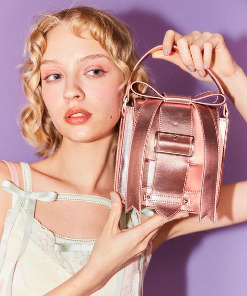 ADORABLE CANDY RIBBON SHOULDER BAG | Candy Stripper（キャンディ 