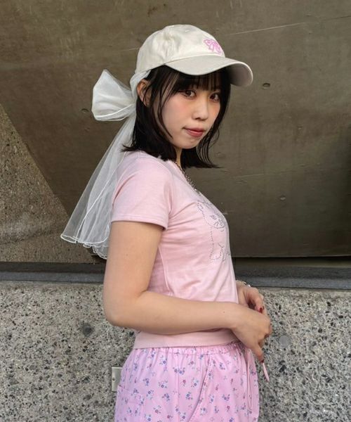 RIBBON TULLE CAP | Candy Stripper（キャンディ ストリッパー 
